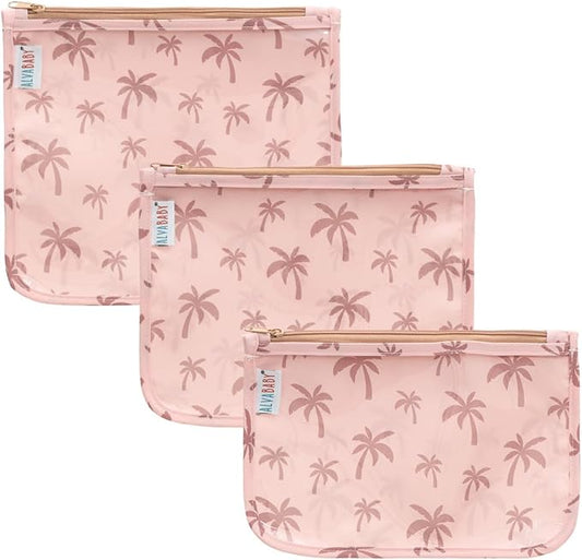 ALVA Diaper Bag Pouches | 3pcs Mess-Proof Travel Toiletry | TSA Approved Toiletry Bag | Cosmetic Makeup Bag Diaper Organizer for Baby and Mom Essentials