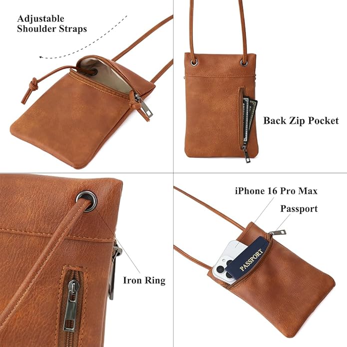 Small Crossbody Women Cell Phone Purse Wallet Bag With Shoulder Strap
