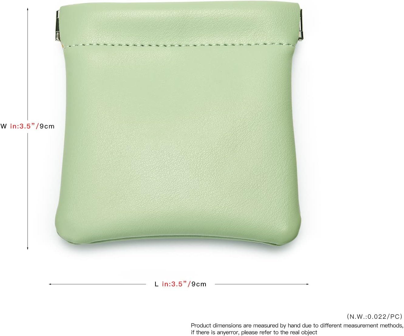 PU Leather Jewelry Travel Bag Leather Jewelry Pouch Christmas,Wedding Party Favor Gift Bag (S, Green)