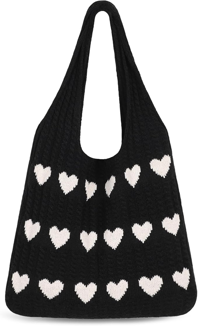 Sightor Crochet Tote Bag, Mesh Beach Bag Knit Summer Hobo Bag Vacation Boho Tote Bag for Women