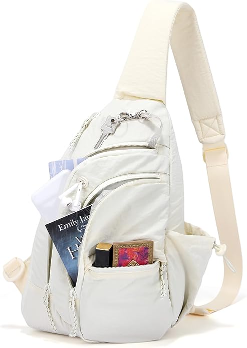 Sling Bag for Women, Anti-Theft RFID Nylon Crossbody Purse with Adjustable Strap for Travel & Shopping