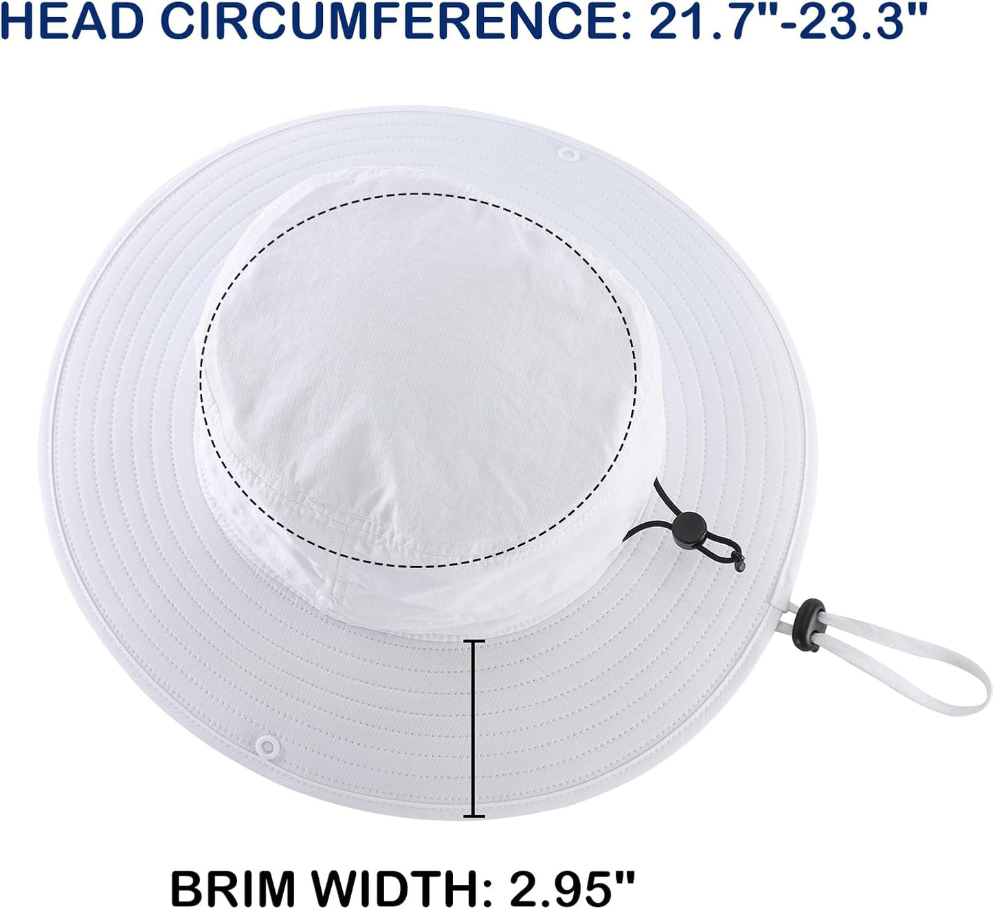 Connectyle Sun Hat for Men Women Outdoor UV Protection Safari Hat for Fishing Hiking Gardening Breathable Cowboy Hat UPF50