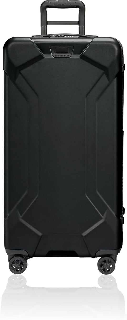 Briggs & Riley 32" Extra Large Trunk Spinner - Checked Luggage for Travel, Suitcases with Wheels, Hardside Rolling Bag for Men & Women, Self-Repairing Zipper - Torq Collection, Stealth Black