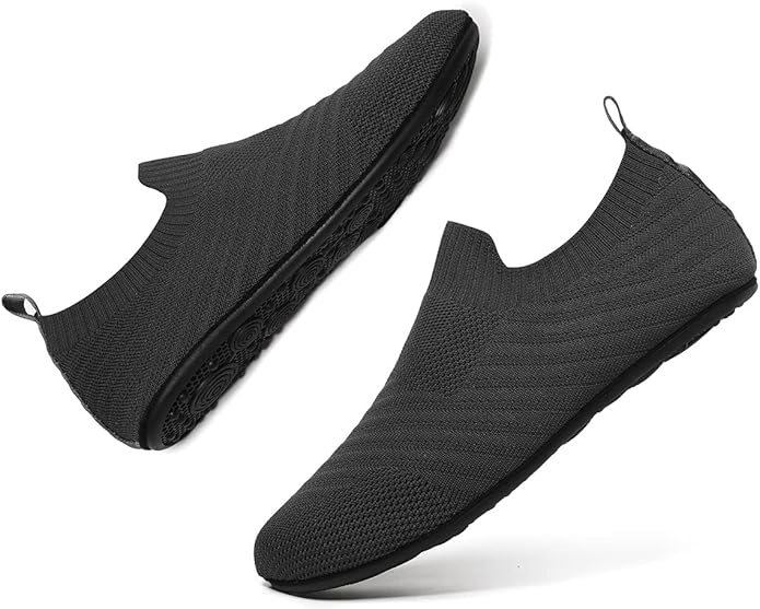 SLEVEL Lightweight Non Slip Travel Indoor Grip House Slipper Socks Unisex Adult Around The House Floor Home Shoes for Women Men