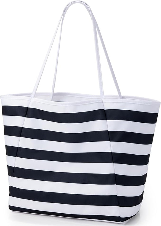 KALIDI Beach Tote Bag Women Large Waterproof Sandproof Shoulder Handbag Packable Grocery Bag Hobo Purse for Picnic Vacation