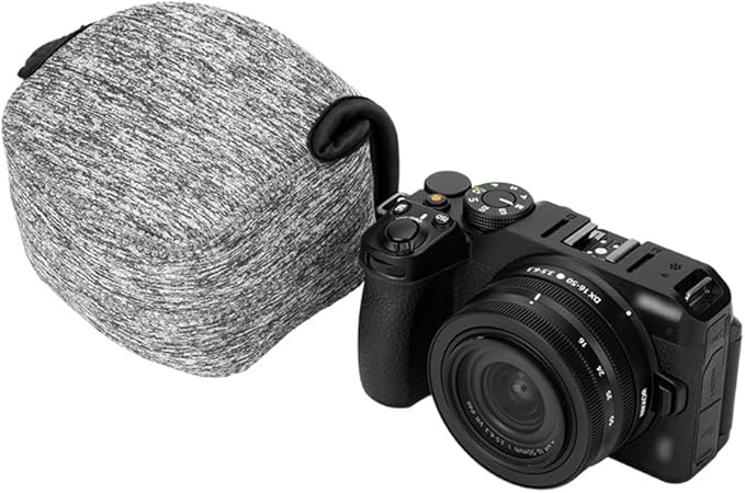 KIWIFOTOS Neoprene DSLR Camera Sleeve Compatible with Sony ZV-E10 II Nikon Z50 Z fc Fuji X-S10 X-T50 Canon EOS R50 Travel Camera Case Pouch