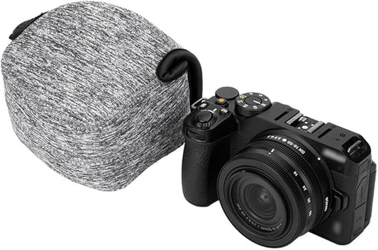 KIWIFOTOS Neoprene DSLR Camera Sleeve Compatible with Sony ZV-E10 II Nikon Z50 Z fc Fuji X-S10 X-T50 Canon EOS R50 Travel Camera Case Pouch