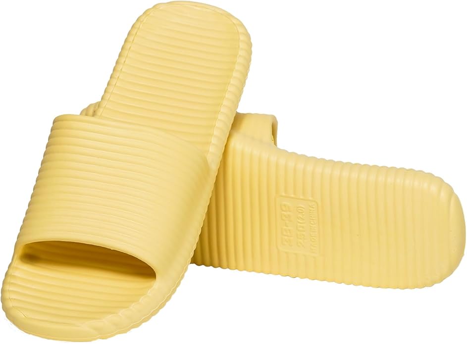 Shower Shoes for Women's Men's Home Slides Quick Drying Non-Slip Indoor Outdoor Slipper for Spa Gym Pool Beach Sandal