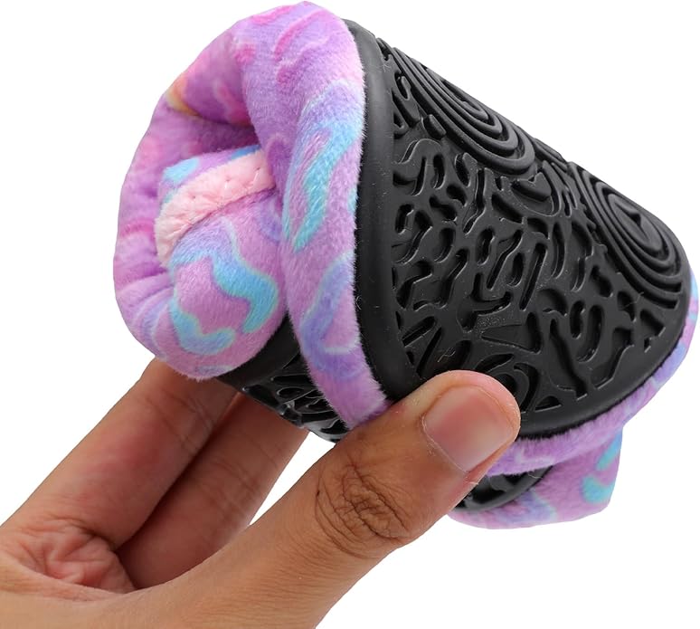 Scurtain Unisex Adults Rubber Sole Slippers