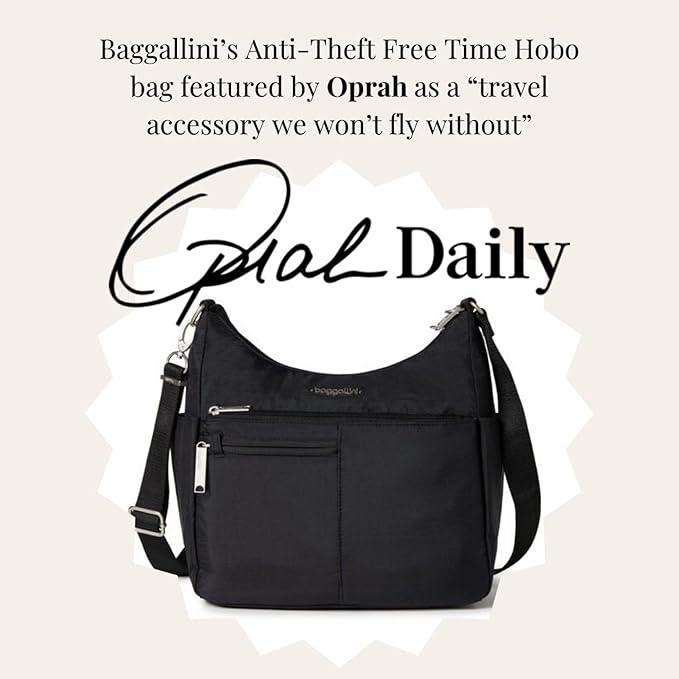 Baggallini Women's Securtex Anti-theft Free Time Crossbody Bag | Securtex, Anti-Theft