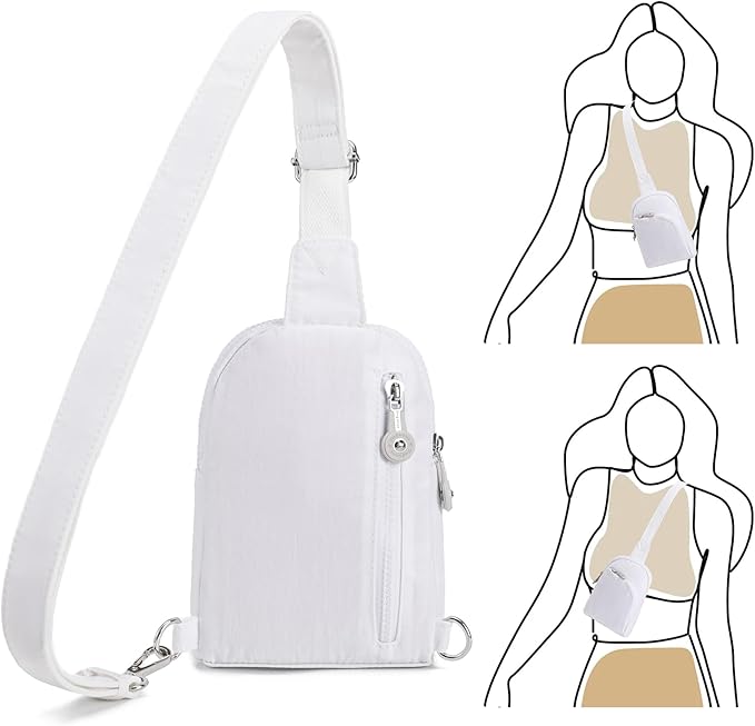 Haytijoe RFID Anti-Theft Sling Bag for Women, Small Crossbody Travel Purse with Locking Zippers, Lightweight Everyday Bag