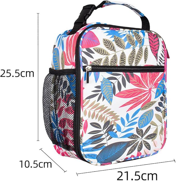 Insulated Lunch Bag for Men and Women, Leakproof Lunch Box with Mesh Pockets for Work, Gym, Travel or Camping, Lightweight and Easy Clean