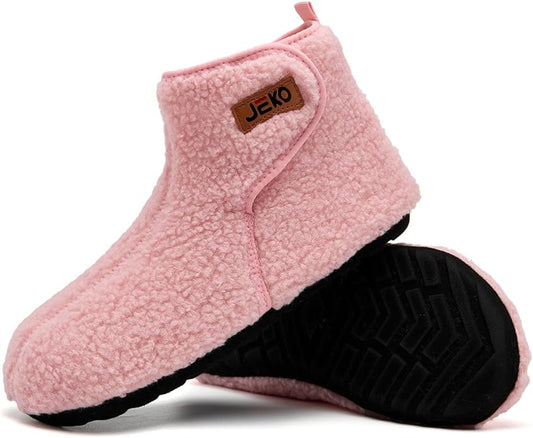 UUBARIS Bootie Slippers for Women Men Furry Warm House Sock Shoes For Indoor Outdoor Travel