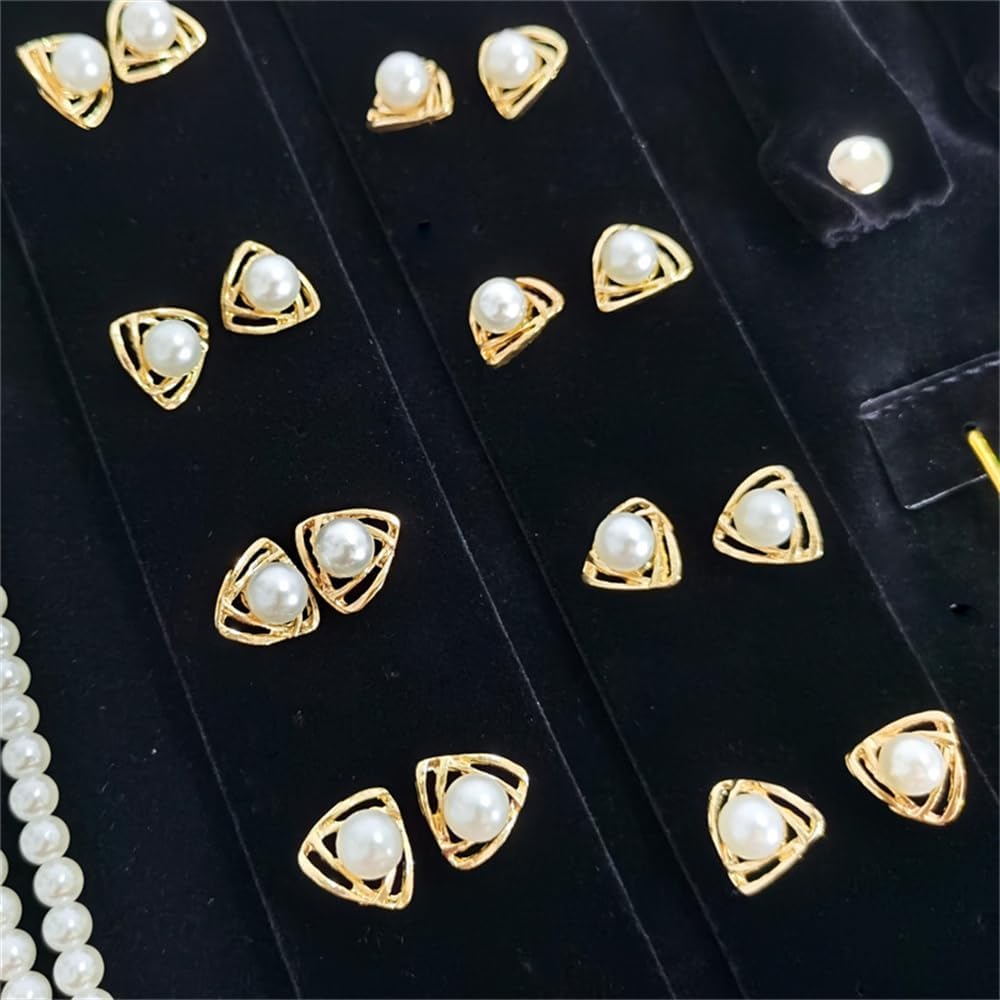 Velvet Travel Jewelry Case Roll Bag Organizer for Necklace Bracelet Earrings Ring (Black) (Black（6+2+4+2)