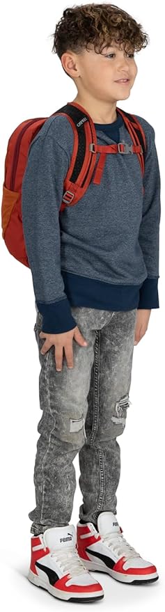 Osprey Daylite Jr. Kids' Commuter Backpack, Orange Dawn/Bazan