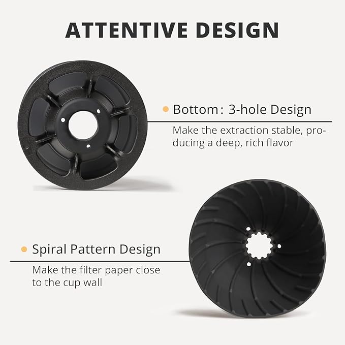 Collapsible Pour Over Coffee Dripper, Silicone Reusable Pour Over Coffee Maker for Camping, Travel, Home&Office, Single Clever Coffee Dripper With 100 Filter Paper #01(1-2 Cup)