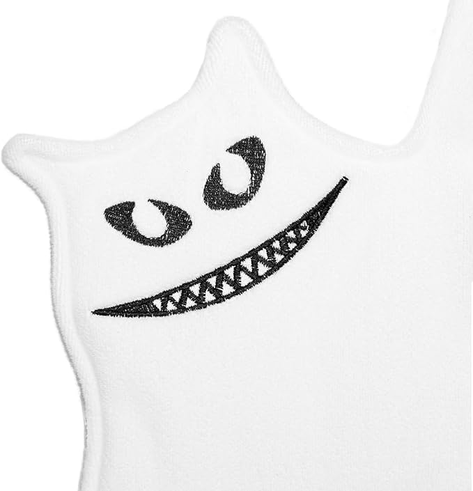 White Cat Hand Towels for Bathroom - Cute Cat Unique Birthday Gift for Women, Funny Kitchen Towels | Housewarming Gifts for New House | Christmas Halloween Party Decor
