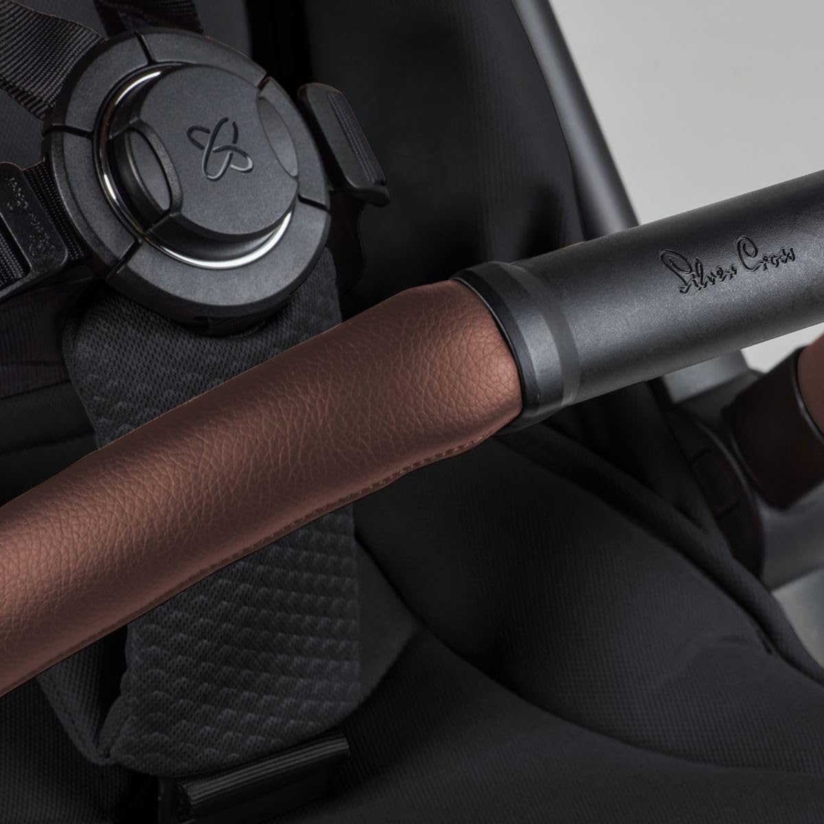 Silver Cross Jet 5 - Full Size TSA Approved Infant & Toddler Travel Stroller - Lightweight, Compact & Easy to Fold, with All-Terrain Wheels and One Hand Full Flat Recline (Space Black)