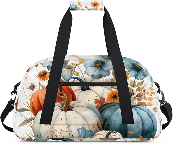 Vegetables Pumpkin Kids-Duffel-Bags Gymnastics Dance Bag Carry-On Overnight Travel Gym Lightweight Dance Sports Bags For Girls Boys Kids，