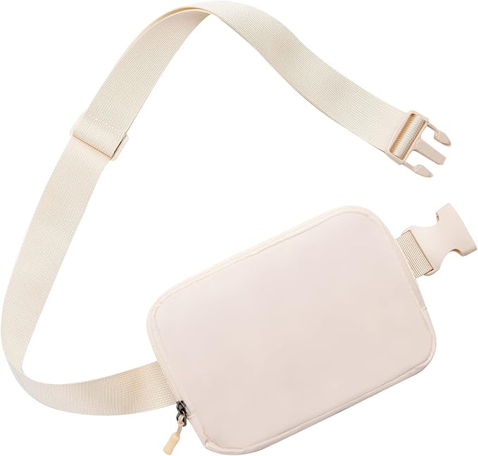 Belt bag Fanny pack crossbody bags for women Everywhere belt bag (ivory)