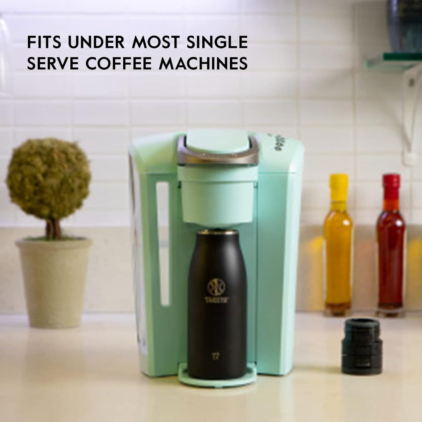 Takeya Traveler Leakproof Coffee Mug - Carrying Loop - Insulated Drinkware for Everyday Use - Durable & Portable with Spill-Proof Design - 17 oz, Arctic White