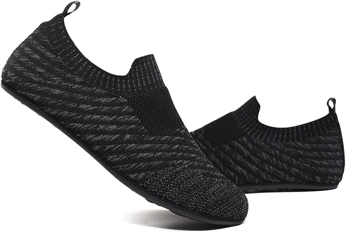 SLEVEL Lightweight Non Slip Travel Indoor Grip House Slipper Socks Unisex Adult Around The House Floor Home Shoes for Women Men