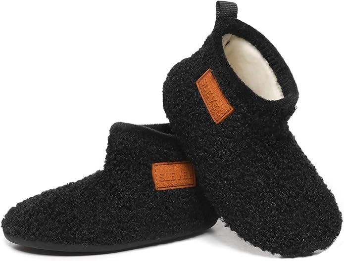 ditont Toddler Slippers Non-Slip Lightweight Comfortable Kids Indoor Grip House Home Shoes for Boys Girl