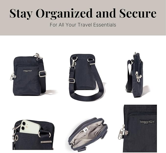 Baggallini Women's Securtex Anti-theft Activity Crossbody Bag