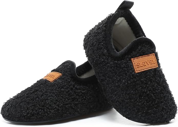 ditont Toddler Slippers Non-Slip Lightweight Comfortable Kids Indoor Grip House Home Shoes for Boys Girl