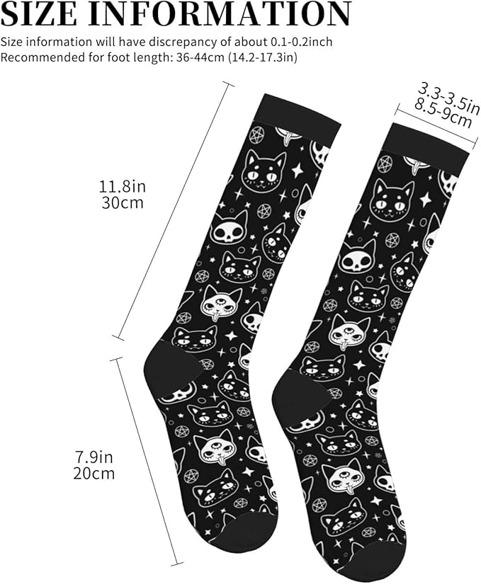 Compression Socks Knee High Circulation Support Socks For Women Men Athletic Running Work Hiking Cycling Travel