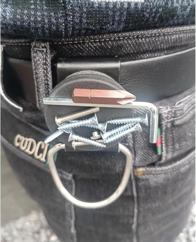 Belt Magnetic Clips Heavy Duty Magnetic Tool Holder Black Magnet Belt Organizer for Screws Nails Screwdrivers Wrench Metal Accessories