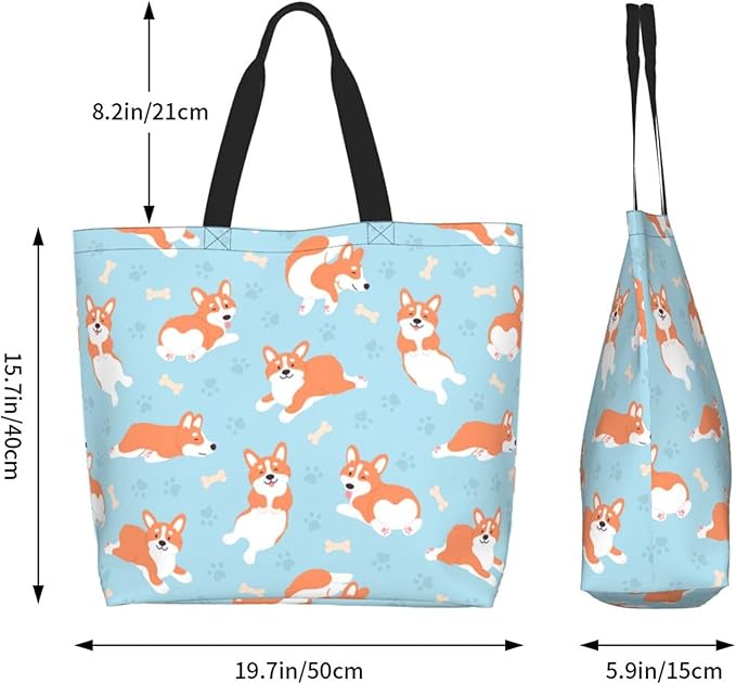 Tote Bag for Women Large Beach Bag Reusable Grocery Bags Handbag for Travel Shopping