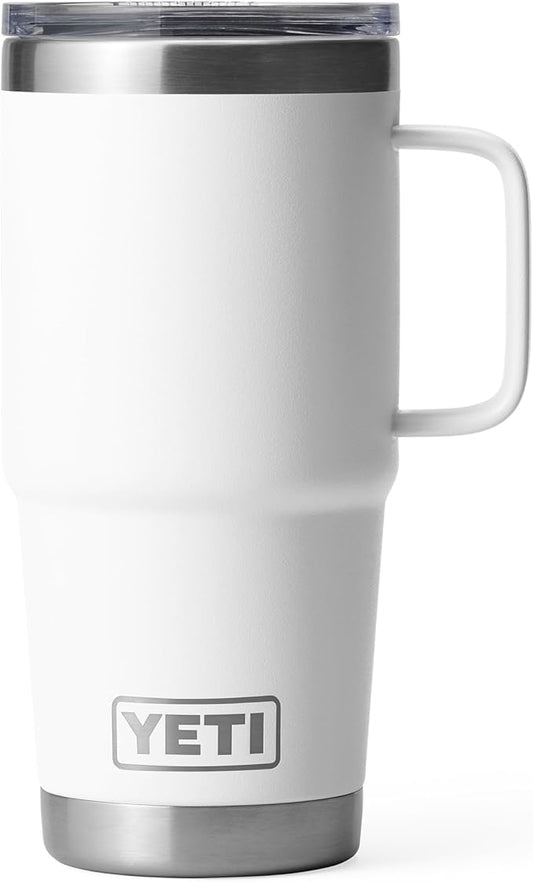 YETI Rambler 20 oz Travel Mug, Stainless Steel, Vacuum Insulated with Stronghold Lid