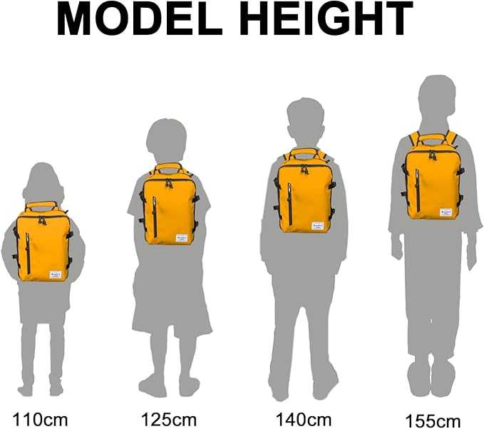 Kids Travel Backpack for Ages 3-6 | Lightweight Suitcase Style Carry-On | 10L Weekender with Tablet Sleeve & Chest Strap | Papaya