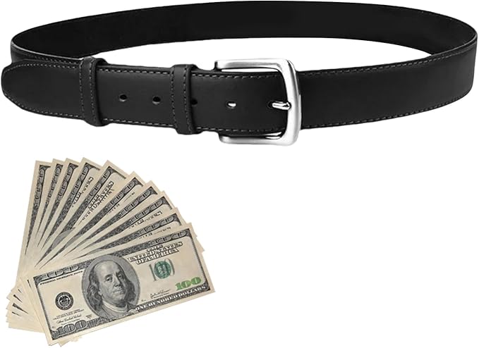 Money Belt Travel Pouch - Hidden Waist Wallet for Secure Cash Storage | Nylon Fabric with Zippered Secret Compartment, Anti Theft Slim Belt Bag for Passport Cards and Outdoor Travel Safety 49.21 in