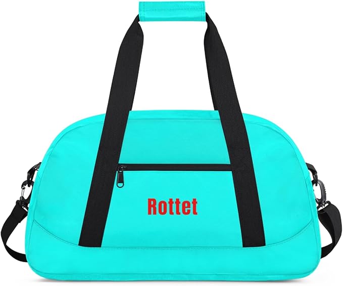 Custom Name Duffle Bag Personalized Kids Gym Bag Travel Overnight Weekender Bag Sports Bag for Boys Girl Blue