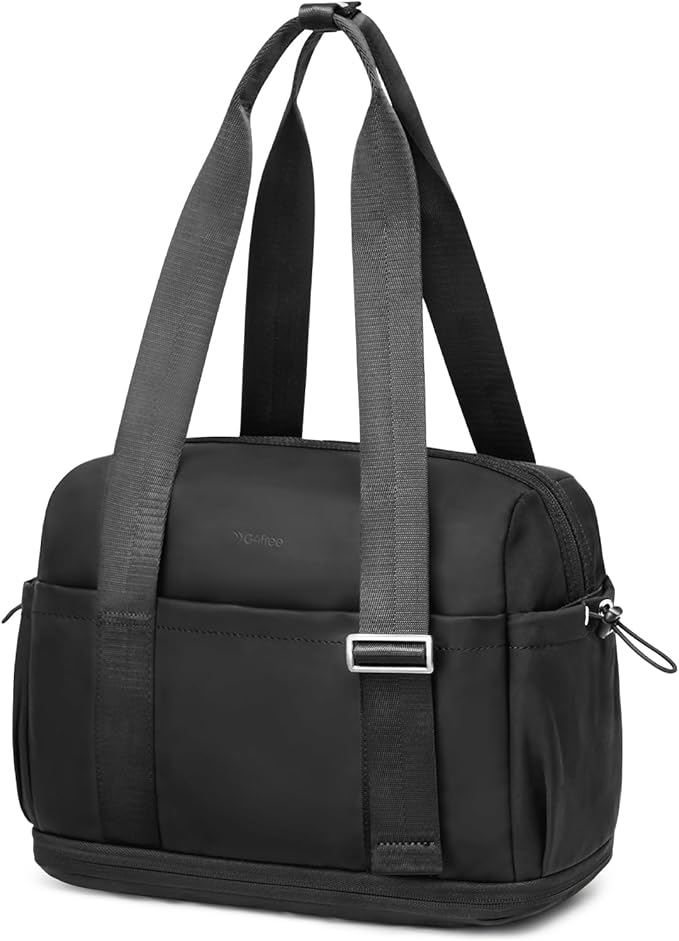 G4Free 10L Mini Gym Bag, Lightweight Small Duffle Bag with Wet Pocket for Women Men, Cute Duffel Bag for Workout Dance Yoga Travel, Black