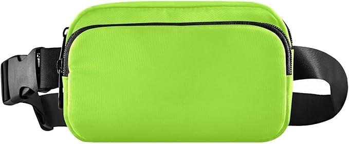 Fanny Pack for Women Men Water Resistant Fashion Waist Packs with Adjustable Strap Belt Bag for Travel Workout Jogging Hiking Green Yellow