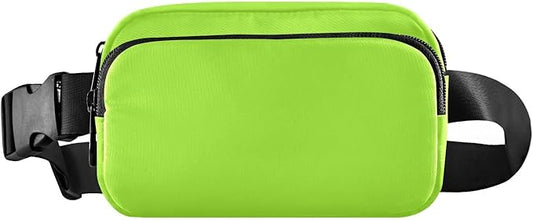 Fanny Pack for Women Men Water Resistant Fashion Waist Packs with Adjustable Strap Belt Bag for Travel Workout Jogging Hiking Green Yellow