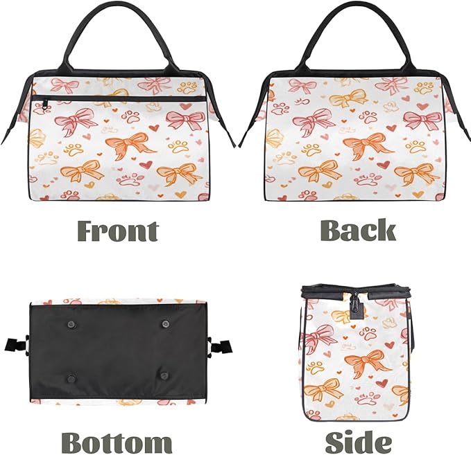 Bow Tie Overnight Weekender Bag for Women Men Travel Duffel Bags Waterproof Luggage Carry on Sports Yoga Gym Bag