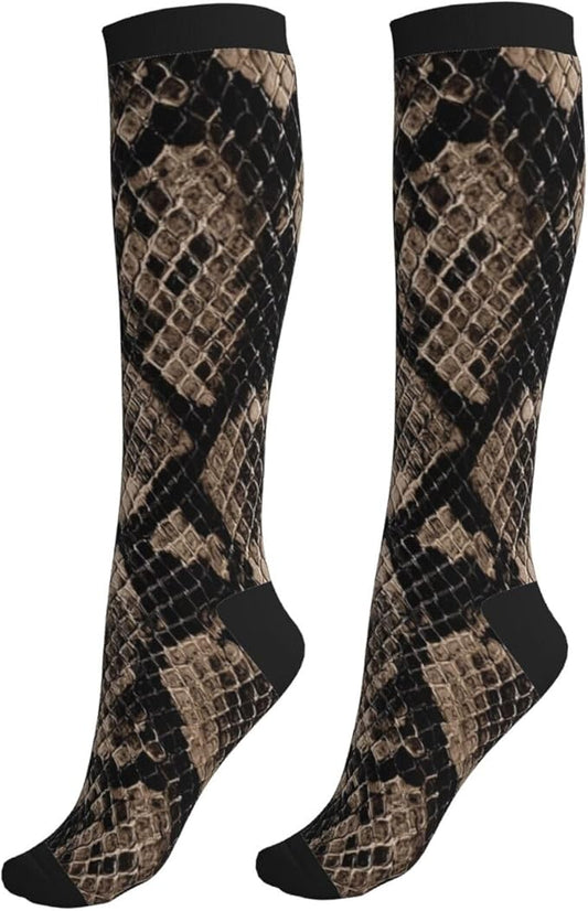 Compression Socks Knee High Circulation Support Socks For Women Men Athletic Running Work Hiking Cycling Travel