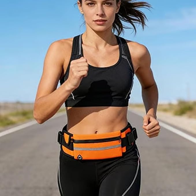Anti-Theft Invisible Waist Bag, 2026 New Lightweight Adjustable Waterproof & Anti-Theft Money Belt, Multi Outdoor Sports Waist Bag, for Sports, Travel & Daily Use (blue+pink)
