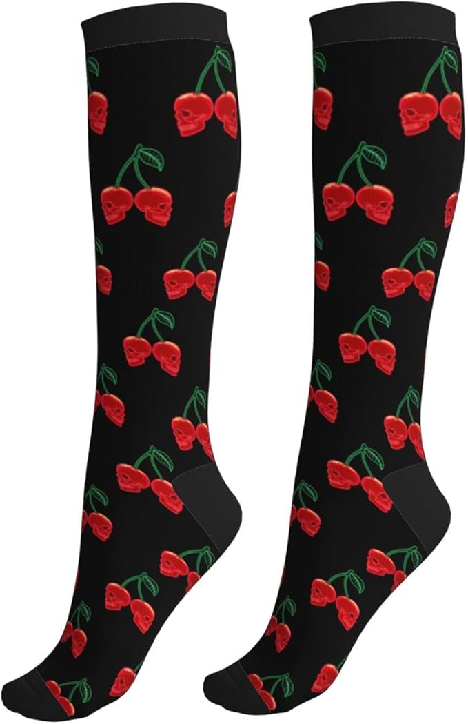 Compression Socks Knee High Circulation Support Socks For Women Men Athletic Running Work Hiking Cycling Travel