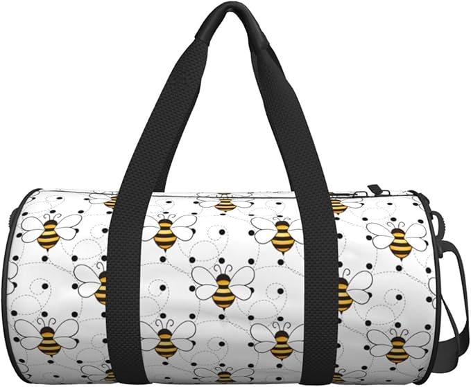 Cute Small Wasp for Duffle Bag, Waterproof Large Duffle Bag, Weekender Bag, Gym Bag, Sports Bag, Overnight Bag