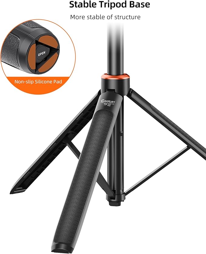 53.5" Osmo Action 6 Selfie Stick Tripod for DJI Action 6/Osmo Nano, 2-in-1 Extendable Handle w Magnetic Quick-Release Adapter, Extension Rod Kit/Travel Vlogging Stand/Accessory for Video Recording