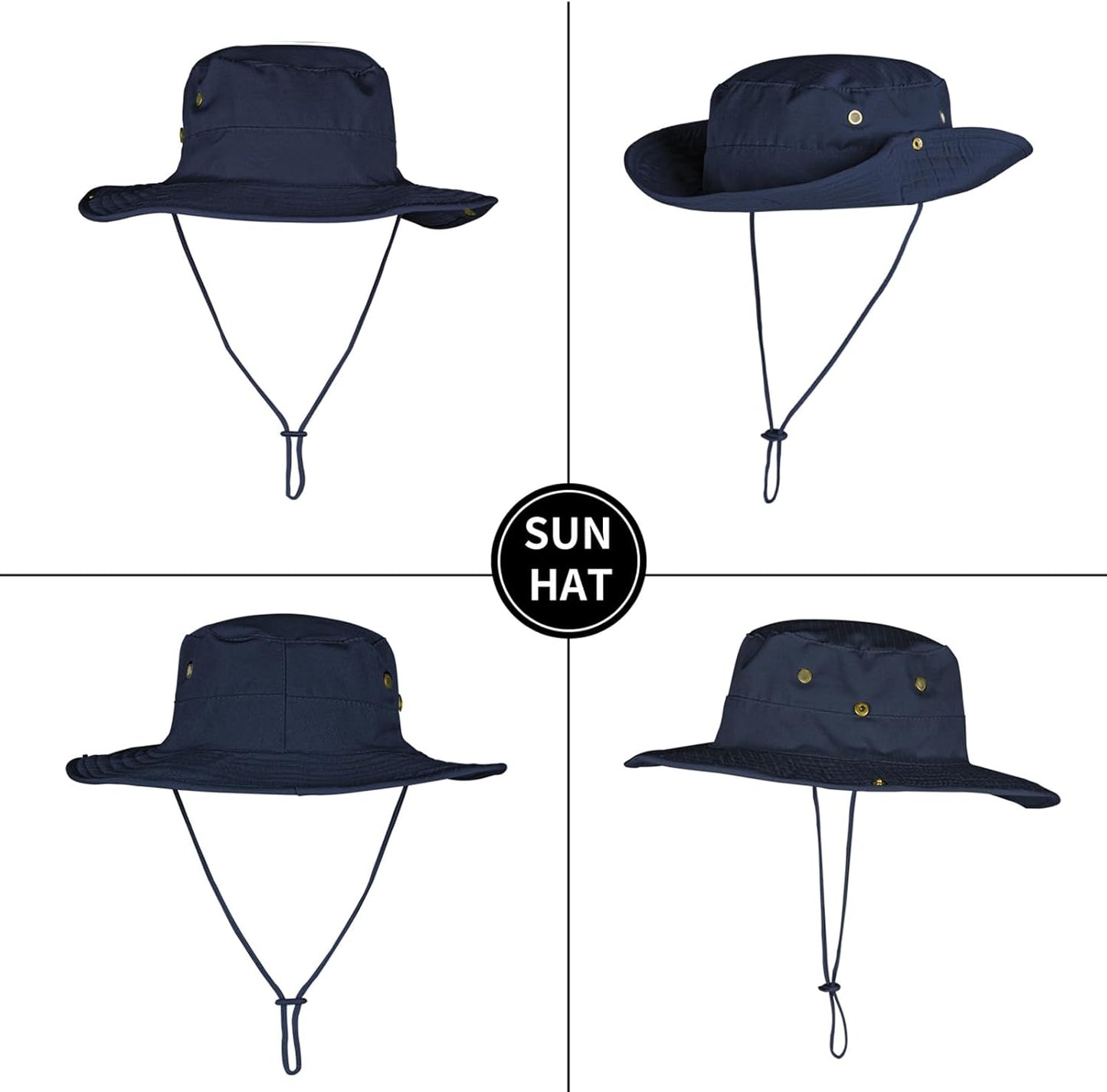 Sun Hats for Men Women Boonie Hat Foldable Fishing Hat UPF 50+ Bucket Hat for Fishing Hiking Garden Safari Beach