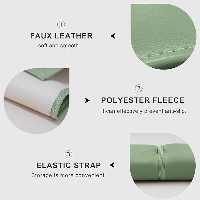 Green Baby Diaper Changing Pad, Portable Baby Changing Mat for Travel or Home, Foldable Mat Fits Perfectly in Diaper Bag (67-11)