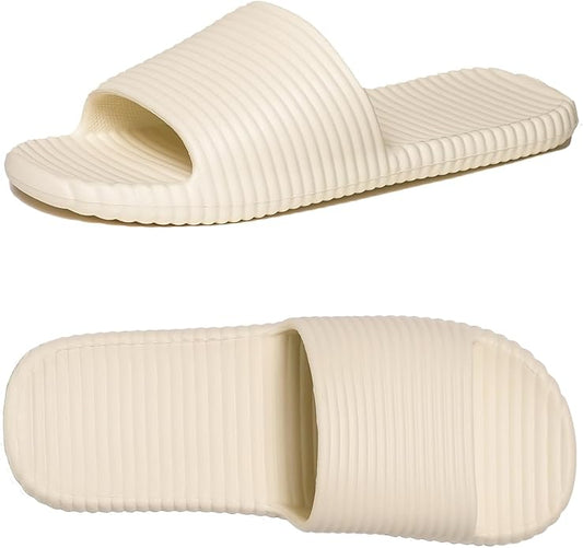 Shower Shoes for Women's Men's Home Slides Quick Drying Non-Slip Indoor Outdoor Slipper for Spa Gym Pool Beach Sandal