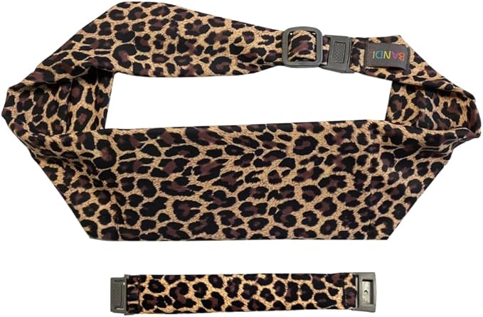 BANDI Plus Size Fanny Pack for Women – Travel-Ready Pocket Belt for Phone, Passport, Keys, Money, & Medical Devices (Leopard)
