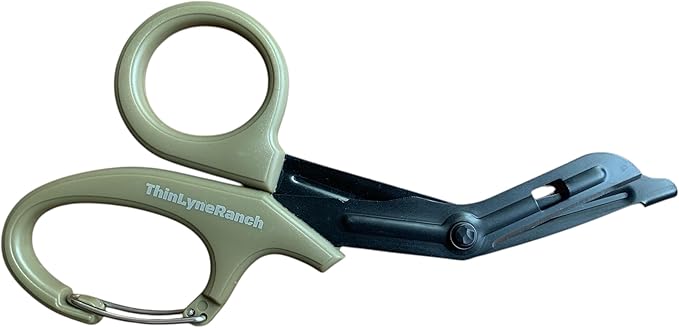 Trauma Shears – Premium Stainless Steel, Non-Stick Blades for First Responders – MOLLE-Compatible, Heavy-Duty Design with Quick Access – Tailored for Vehicles and Emergencies (FDE)